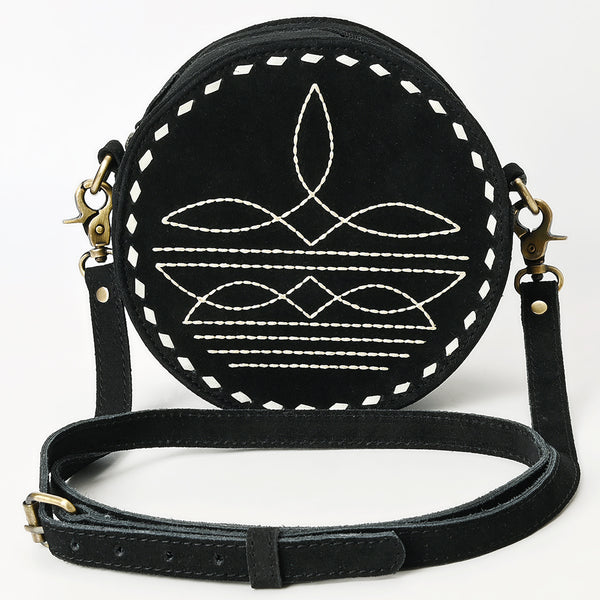 ADBGA620 American Darling Boot Stitched Genuine Suede Leather Canteen Bag
