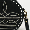 ADBGA620 American Darling Boot Stitched Genuine Suede Leather Canteen Bag