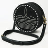 ADBGA620 American Darling Boot Stitched Genuine Suede Leather Canteen Bag