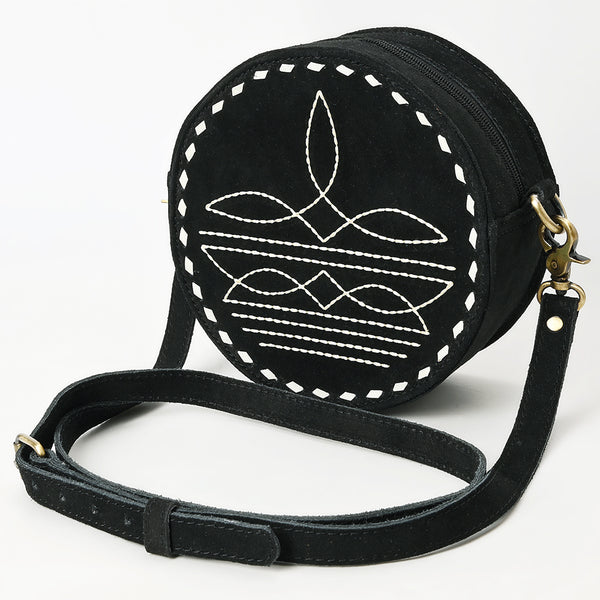 ADBGA620 American Darling Boot Stitched Genuine Suede Leather Canteen Bag
