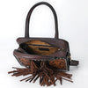 ADBGA621 American Darling Hand Tooled Hair-On Cowhide Genuine Leather Tote Bag