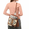 ADBGA623 American Darling Hair-On Cowhide Saddle Blanket Genuine Leather Sling Bag