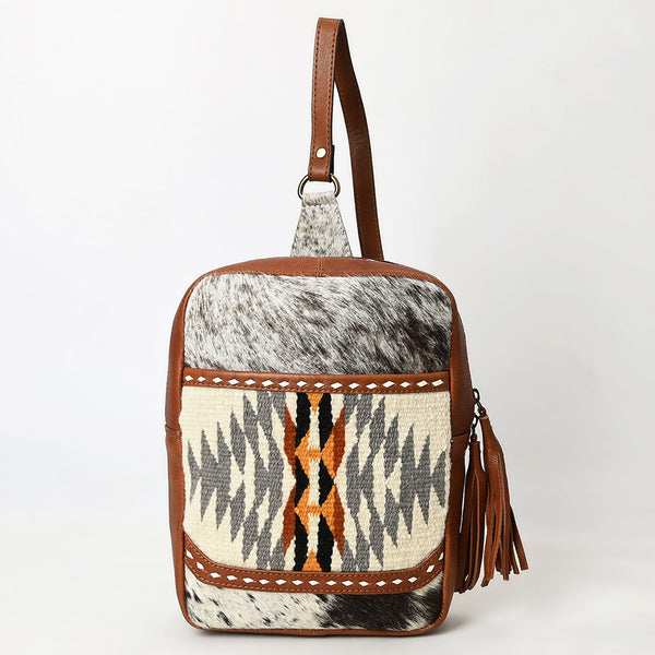 ADBGA623 American Darling Hair-On Cowhide Saddle Blanket Genuine Leather Sling Bag