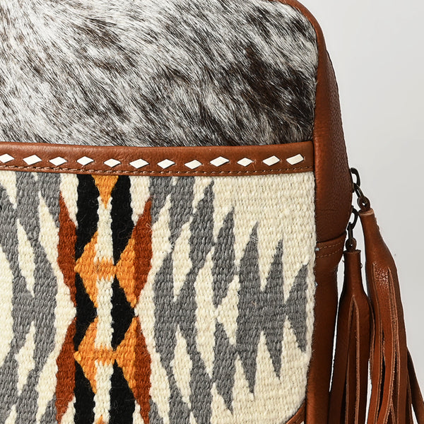 ADBGA623 American Darling Hair-On Cowhide Saddle Blanket Genuine Leather Sling Bag