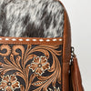 ADBGA624 American Darling Cowhide Sling with Sunflower Tooled Leather & Fringe Tassel