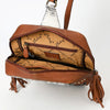 ADBGA624 American Darling Cowhide Sling with Sunflower Tooled Leather & Fringe Tassel