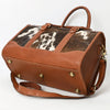 ADBGA625 American Darling Hand Tooled Hair-On Cowhide Genuine Leather Speedy Bag