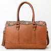 ADBGA625 American Darling Hand Tooled Hair-On Cowhide Genuine Leather Speedy Bag