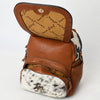 ADBGA626 American Darling Hand Tooled Hair-On Cowhide Genuine Leather Backpack