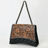 ADBGA536A American Darling Western Leather Cross body Bag Hand Tooled Floral Carved Purse