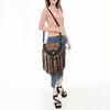 ADBGA540 American Darling Western Leather Small Cross body Bag Hand Tooled Floral
