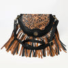 ADBGA540 American Darling Western Leather Small Cross body Bag Hand Tooled Floral