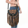 ADBGA540 American Darling Western Leather Small Cross body Bag Hand Tooled Floral