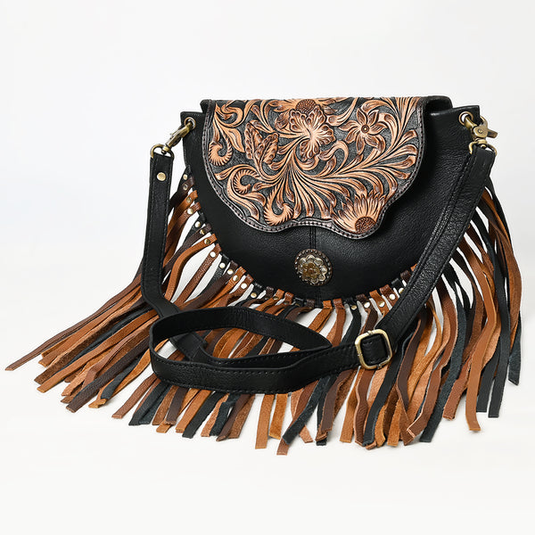 ADBGA540 American Darling Western Leather Small Cross body Bag Hand Tooled Floral