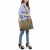 ADBG1561 American Darling Western Genuine Leather Crocodile Embossed Tote Bag