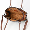 ADBG1561 American Darling Western Genuine Leather Crocodile Embossed Tote Bag