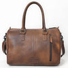 ADBG1562 American Darling Western Leather Crocodile Embossed Speedy Bag | Premium Genuine Leather Travel Duffel Bag
