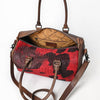 ADBG1562 American Darling Western Leather Crocodile Embossed Speedy Bag | Premium Genuine Leather Travel Duffel Bag