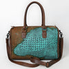 ADBG1562 American Darling Western Leather Crocodile Embossed Speedy Bag | Premium Genuine Leather Travel Duffel Bag