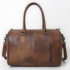 ADBG1562 American Darling Western Leather Crocodile Embossed Speedy Bag | Premium Genuine Leather Travel Duffel Bag
