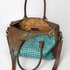 ADBG1562 American Darling Western Leather Crocodile Embossed Speedy Bag | Premium Genuine Leather Travel Duffel Bag