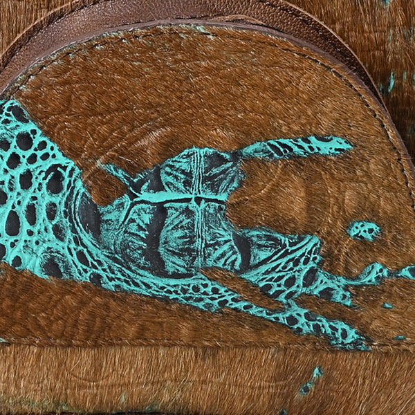 ADBG1564 American Darling Western Backpack Bag Handcrafted from Crocodile Embossed Genuine Leather