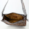 ADBG1566 American Darling Western Leather Crossbody Bag with Hand Tooled Floral Carving
