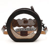 ADBGZ873 Clear Canteen Western Bag with Hand-Tooled Leather & Turquoise Inlay | American Darling