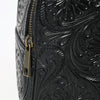 ADBGZ875A Mini Black Leather Backpack | Hand-Tooled Western Bag by American Darling