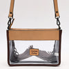 ADBGZ876 Clear Stadium Fringe Crossbody Bag | Hand-Tooled Leather by American Darling