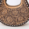 ADBGZ878 Half-Moon Hand-Tooled Leather Crossbody Bag - American Darling