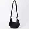 ADBGZ878B Black Half-Moon Hand-Tooled Leather Crossbody Bag - American Darling