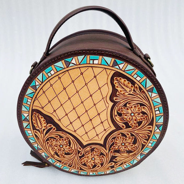 LC-ADBGF152 Canteen Genuine Western Leather Women Bag