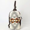 ADBGA631 American Darling Hand Woven Saddle Blanket Hair-On Cowhide Genuine Leather Sling Bag
