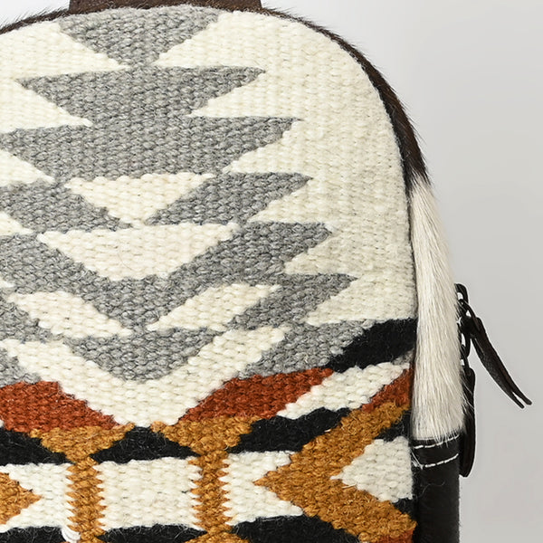 ADBGA631 American Darling Hand Woven Saddle Blanket Hair-On Cowhide Genuine Leather Sling Bag
