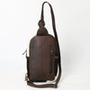 ADBGA631 American Darling Hand Woven Saddle Blanket Hair-On Cowhide Genuine Leather Sling Bag