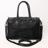ADBG1562C American Darling Black Crocodile Embossed Western Leather Speedy Bag Genuine Vegetable Tanned Travel Bag