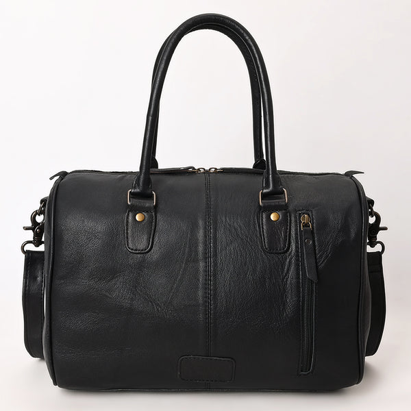 ADBG1562C American Darling Black Crocodile Embossed Western Leather Speedy Bag Genuine Vegetable Tanned Travel Bag