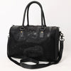 ADBG1562C American Darling Black Crocodile Embossed Western Leather Speedy Bag Genuine Vegetable Tanned Travel Bag
