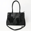 ADBG1561 American Darling Western Genuine Leather Crocodile Embossed Tote Bag