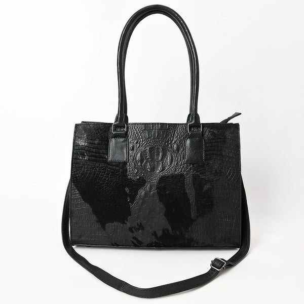 ADBG1561 American Darling Western Genuine Leather Crocodile Embossed Tote Bag