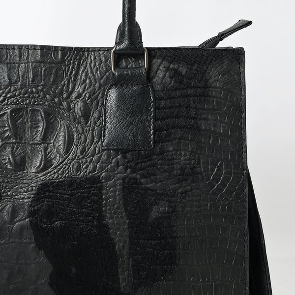 ADBG1561 American Darling Western Genuine Leather Crocodile Embossed Tote Bag