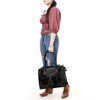 ADBG1561 American Darling Western Genuine Leather Crocodile Embossed Tote Bag