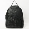 ADBG1564C American Darling Western Backpack Bag Handcrafted from Black Crocodile Embossed Genuine Leather
