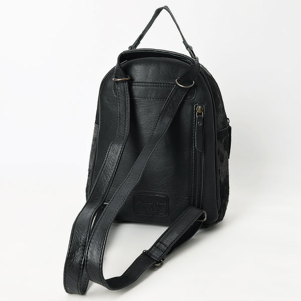 ADBG1564C American Darling Western Backpack Bag Handcrafted from Black Crocodile Embossed Genuine Leather