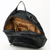 ADBG1564C American Darling Western Backpack Bag Handcrafted from Black Crocodile Embossed Genuine Leather