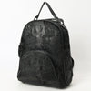 ADBG1564C American Darling Western Backpack Bag Handcrafted from Black Crocodile Embossed Genuine Leather