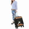 ADBG1576 American Darling Western Genuine Leather Travel Case Tooled Detailing & Hair on cowhide Accents