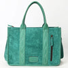 ADBG1577 American Darling Western Genuine Suede Leather Tote Bag with Handcrafted Detailing and Premium Craftsmanship