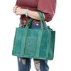 ADBG1577 American Darling Western Genuine Suede Leather Tote Bag with Handcrafted Detailing and Premium Craftsmanship